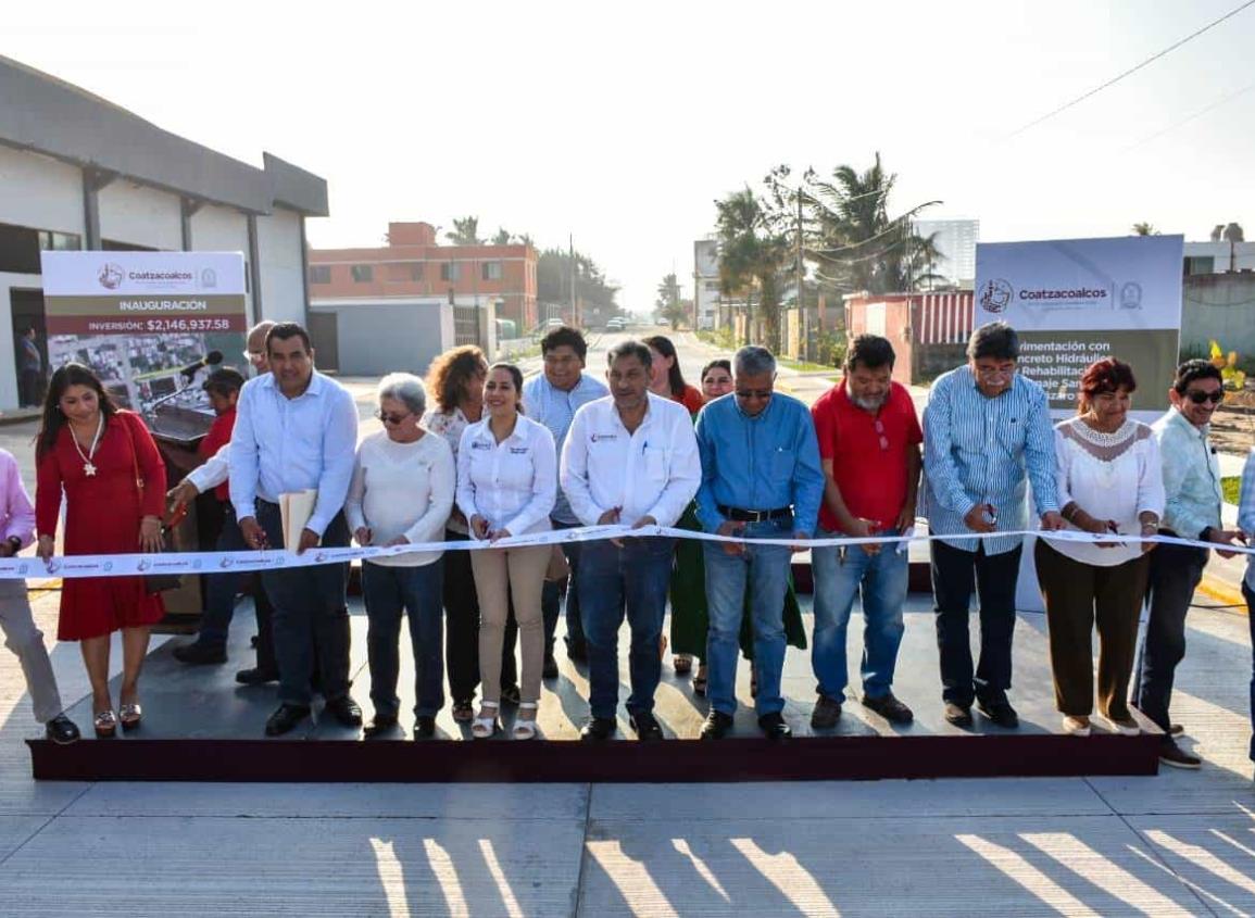 Inaugura Cruz Malpica pavimentación y rehabilitación de drenaje en la colonia Puerto México
