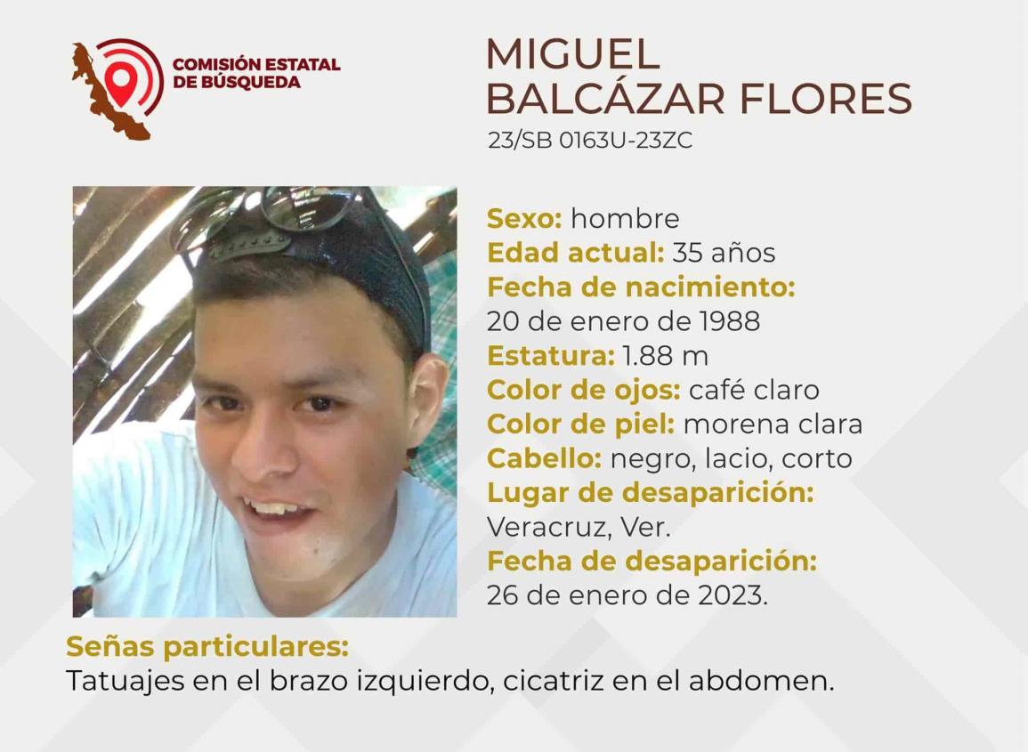 Piden el apoyo para localiza a Miguel Balcázar, desapareció en Veracruz