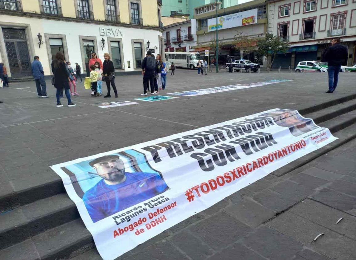 Se unen en Xalapa a exigencia de aparición de activistas; solicitan a CGJ intervención