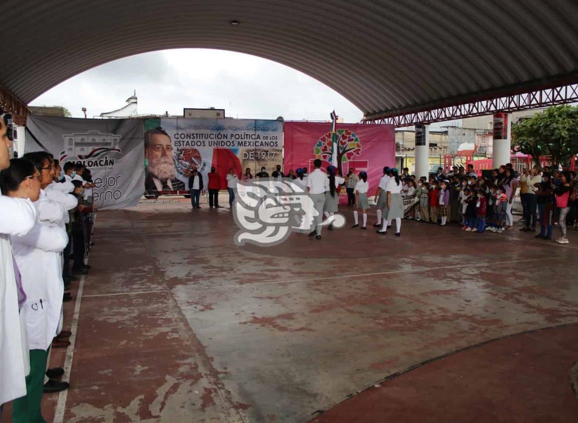 Preparan acto cívico en Villa Cuichapa por 106 aniversario de la Constitución (+Video)