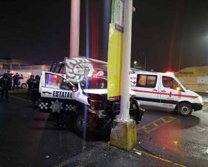 Se accidenta patrulla de SSP en Orizaba; hay 6 heridos