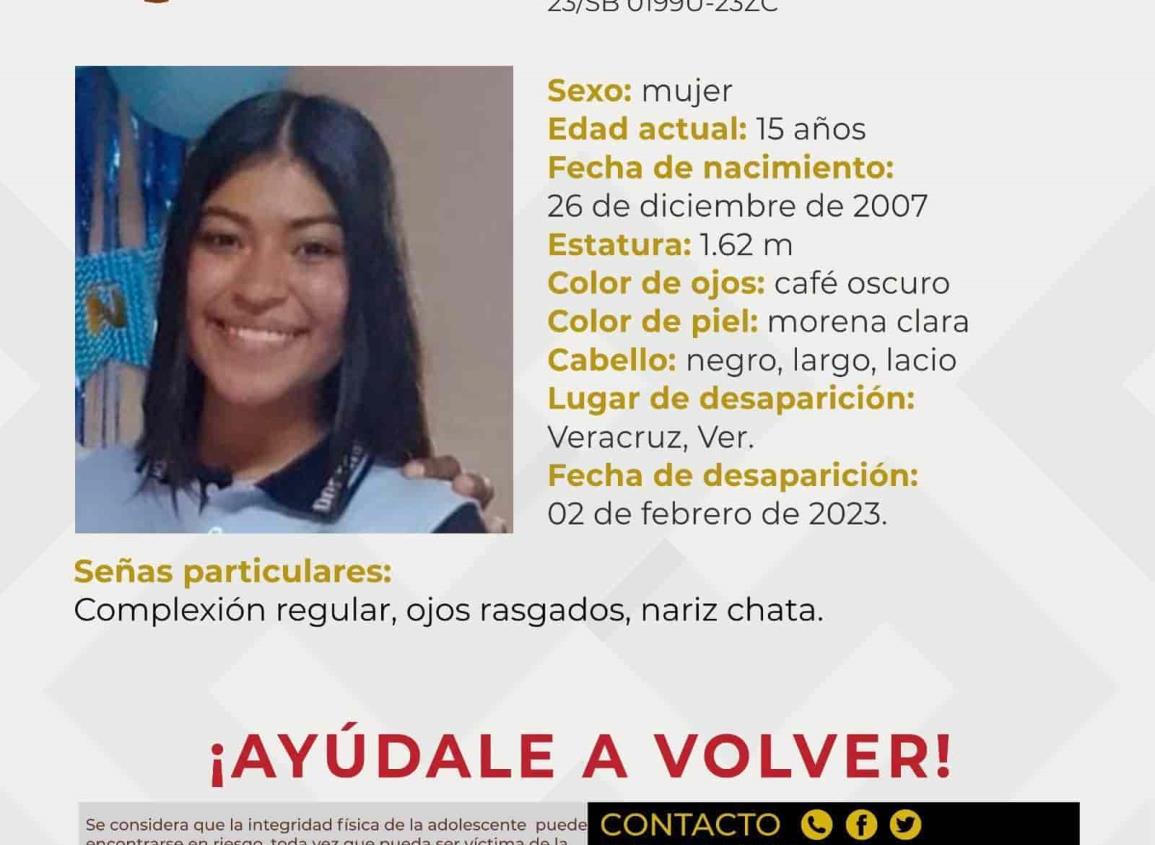 Litzi Michell Ignacio Rodríguez, desapareció en Veracruz