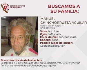 Buscan a familiares de Manuel Chinchorrueta en Coatzacoalcos