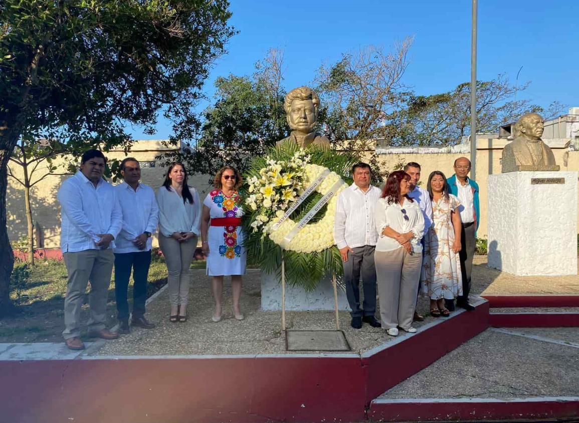 Conmemoran aniversario luctuoso de Vicente Guerrero en Coatzacoalcos
