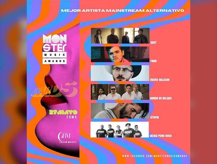 Gen7 obtiene cuarta nominación a los Monster Music Awards