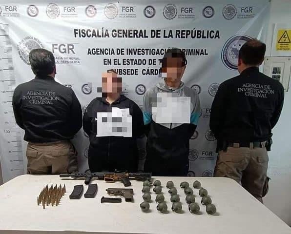 ¡Transportaban 20 granadas! dos detenidos en límites de Veracruz y Tabasco