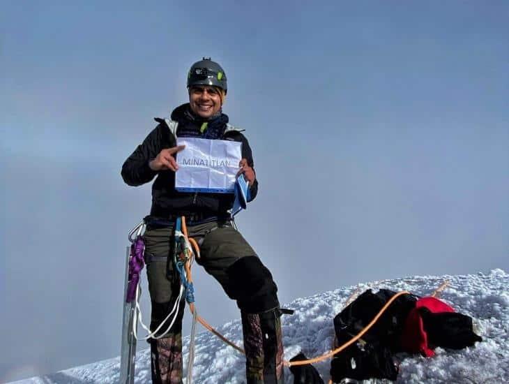 Alpinista de Minatitlán conquista las montañas más altas de Ecuador (+Video)