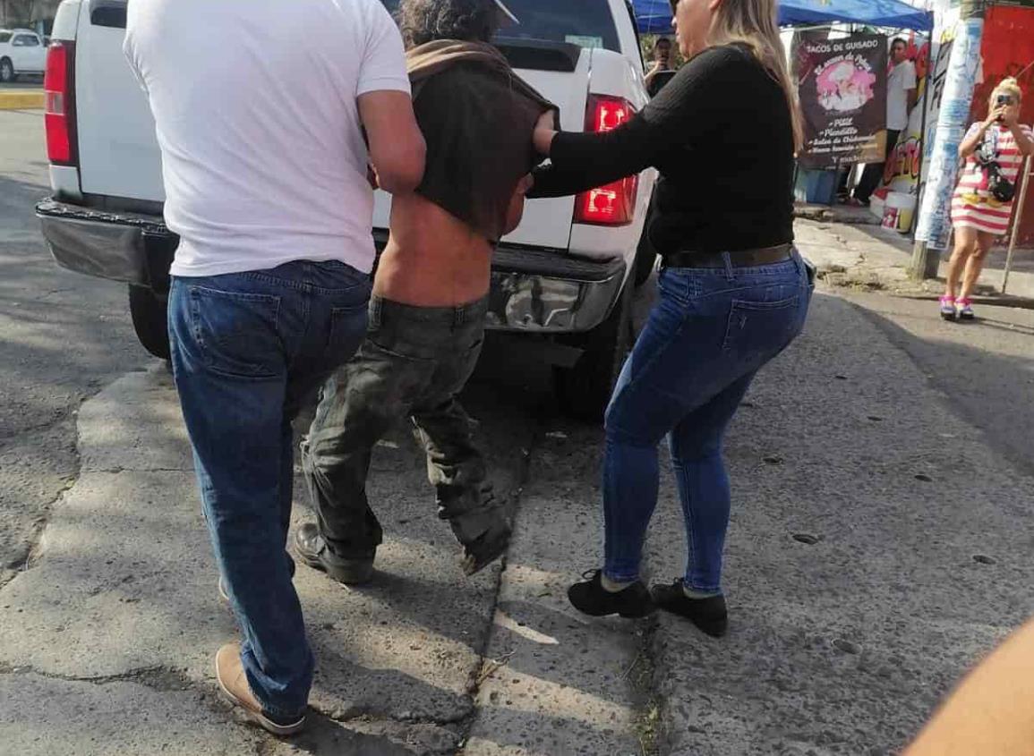 Capturan a presunto acosador en calles de Veracruz