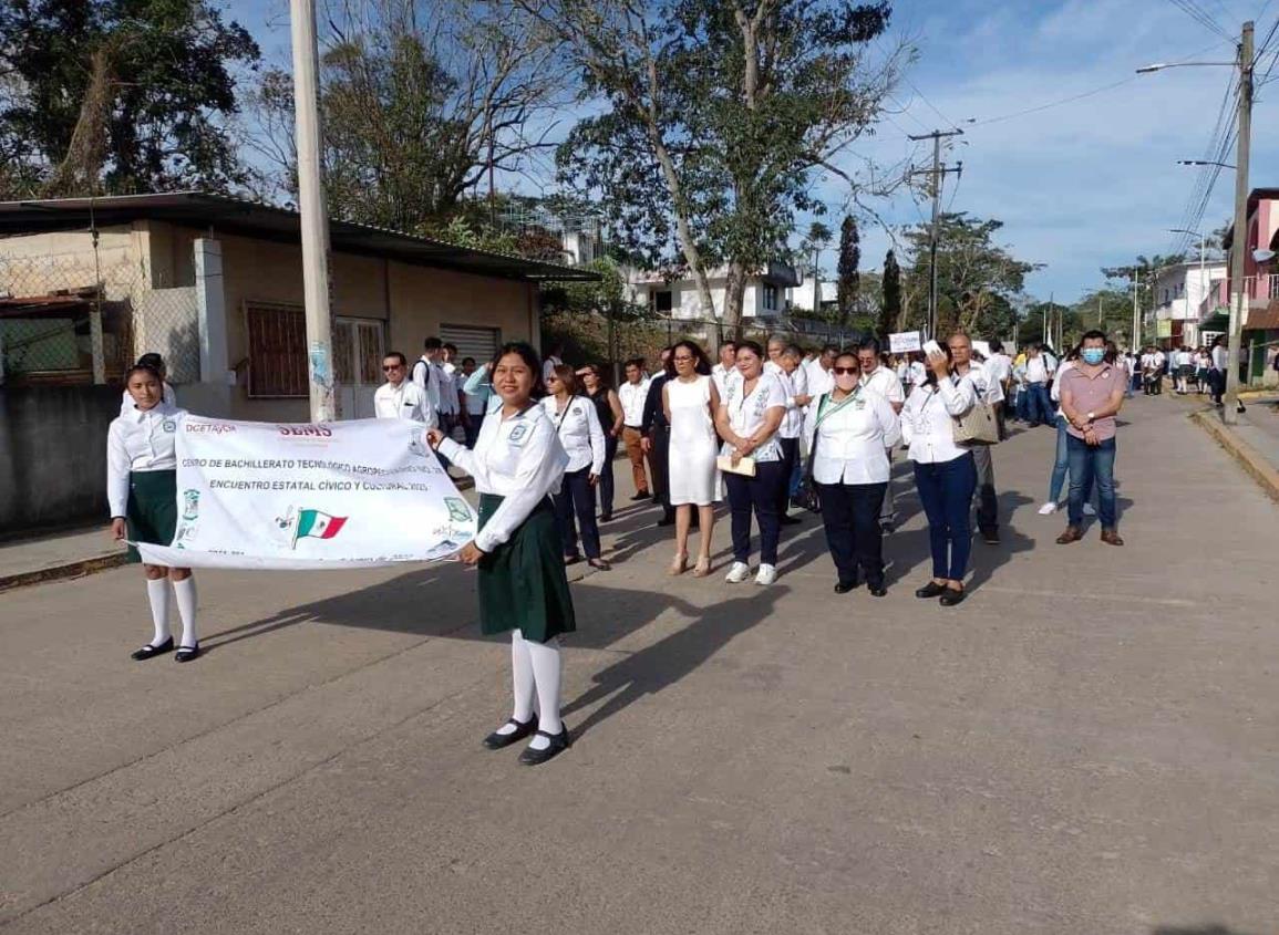 Participan CBTAs y Cetmar en encuentro estatal cívico y cultural