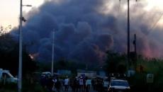 Por humo de explosión recomiendan a la población extremar precauciones