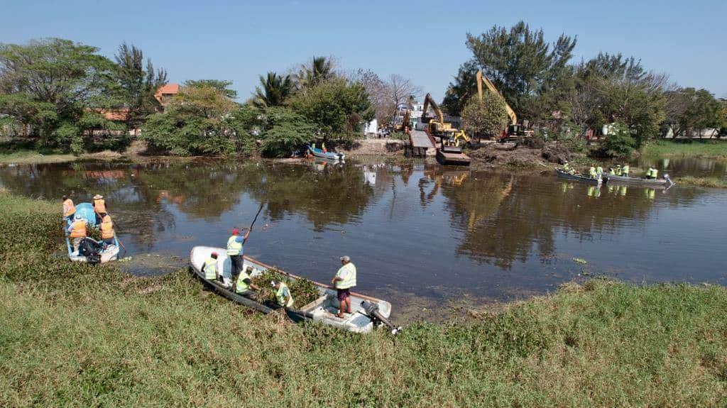 Arrancan programas de trabajo de limpieza en lagunas de Veracruz
