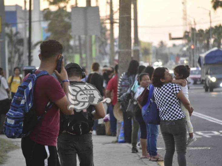 ¡Temen ir al corralón! operativo de Transporte Público paraliza a urbanos en Coatzacoalcos (+Video)