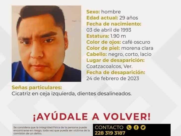 En Coatzacoalcos, buscan a Joel Eduardo Luciano, desapareció hace 7 días