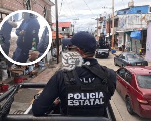 Mando de policías captados consumiendo alcohol ha sido relevado de su cargo en Veracruz