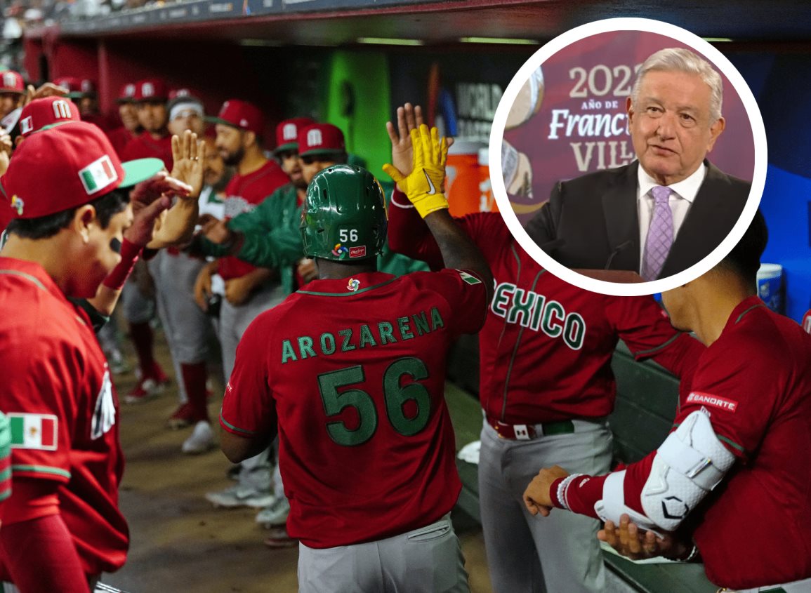 AMLO celebra pase de México a cuartos de final en el Clásico de Beisbol Mundial