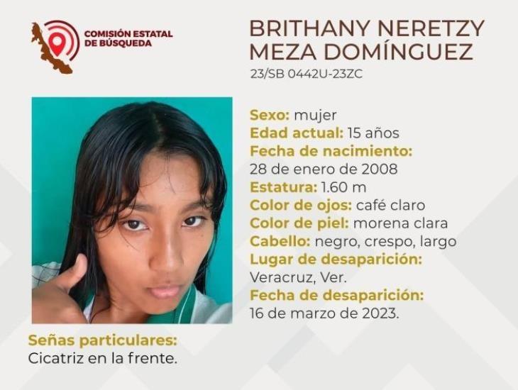 Desaparece chica de 15 años en Veracruz; la buscan con urgencia