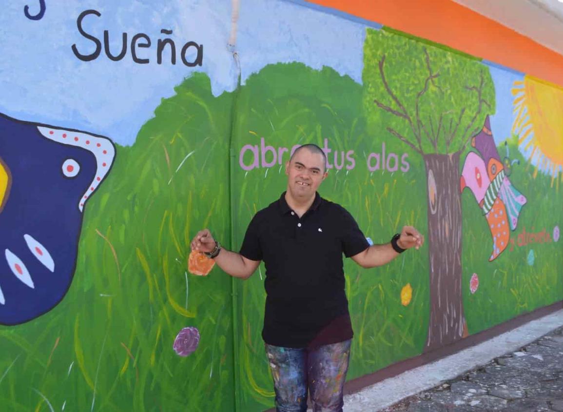 Inauguran cuarto mural inclusivo por el Día Mundial del Síndrome de Down en Veracruz