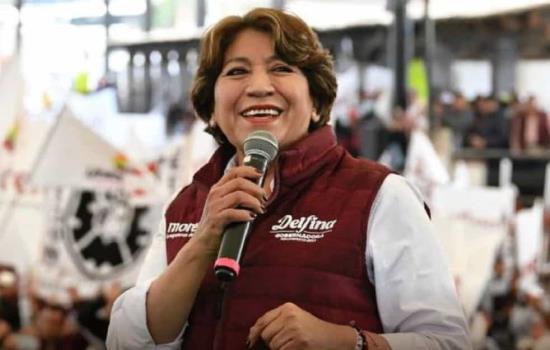 Delfina Gómez se registra como candidata de Morena, PVEM y PT a gubernatura del Edomex