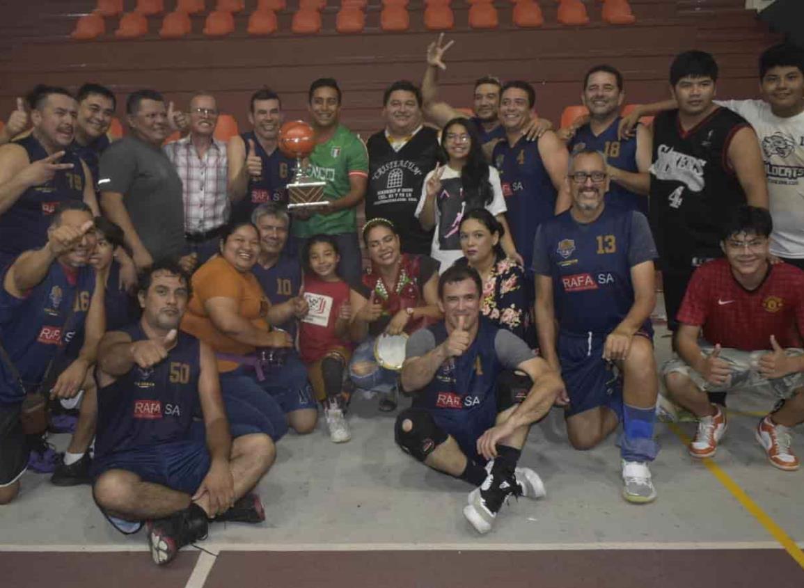 Cristealum se corona en la Más de 40 de la Liga Municipal de Basquetbol 