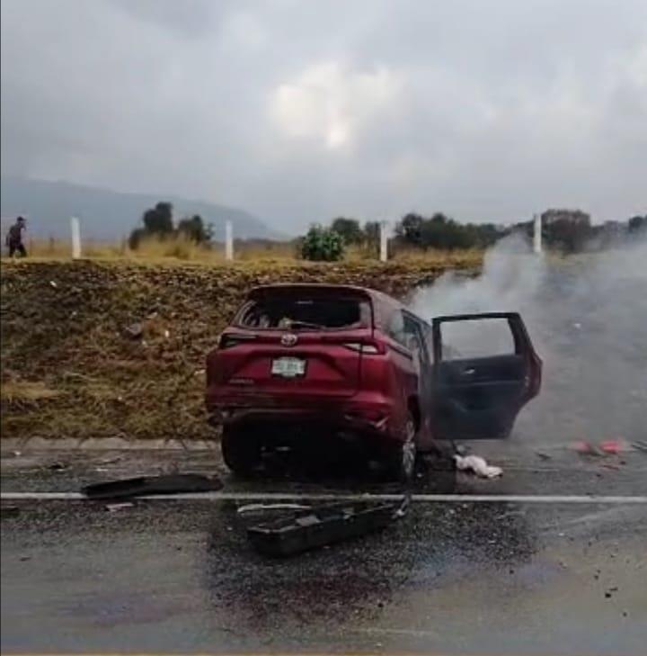 Fatal accidente deja cinco personas fallecidas en la autopista Amozoc