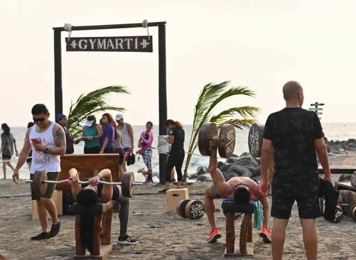 Podría quedar permanente gimnasio en playa de Veracruz