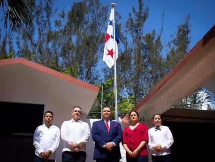 Por primera vez, Panamá izó su bandera en territorio veracruzano