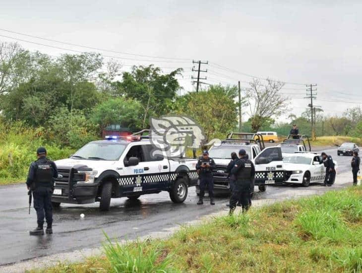 Colisionan patrullas de la SSP sobre la carretera Acayucan- Sayula