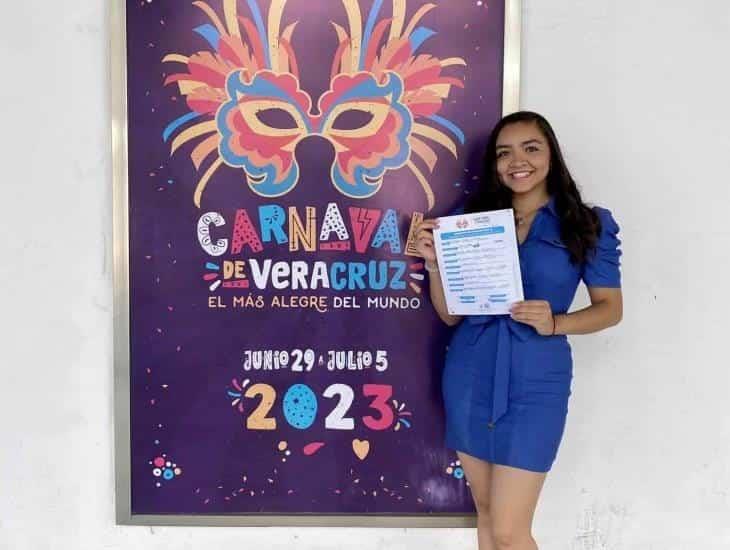 Se inscribe primera candidata a Reina del Carnaval de Veracruz 2023