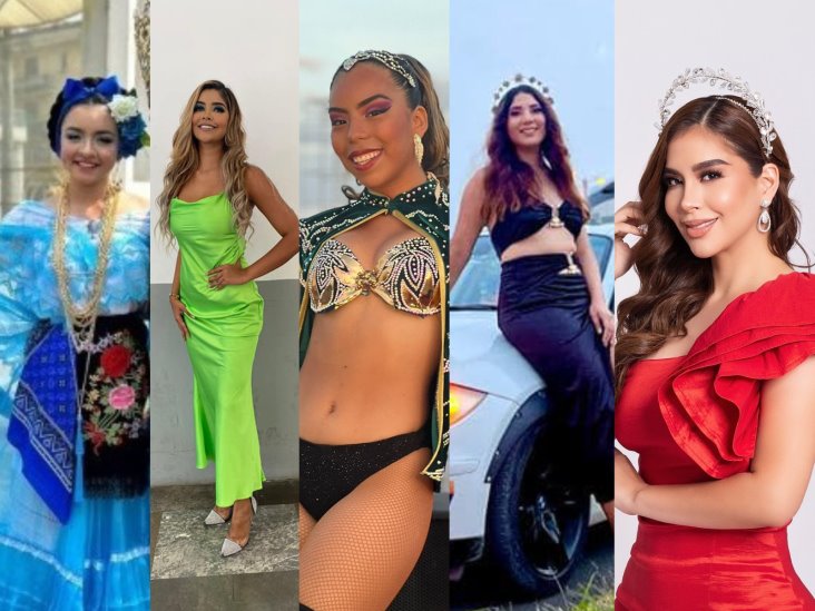 Conoce a las 5 candidatas a reina del Carnaval de Veracruz 2023