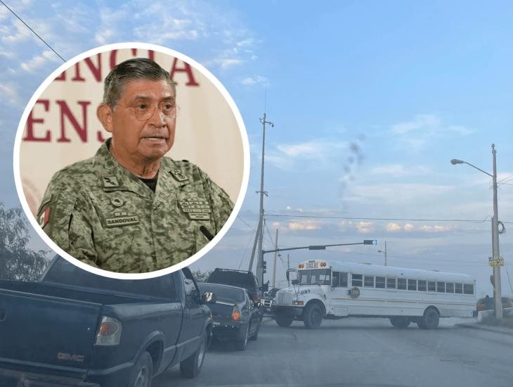 Se implementa fuerte operativo tras bloqueos en Tamaulipas, afirma Sedena