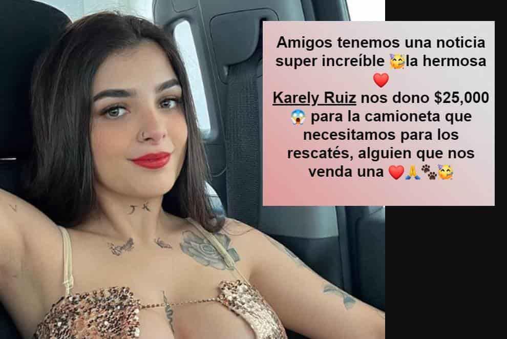 ¡Buena muchacha! Karely Ruiz dona 25 mil pesos a Patitas Suaves Xalapa