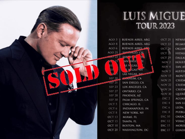 ¡SOLD OUT! Se vendieron todos los boletos para las primeras fechas de la gira de Luis Miguel