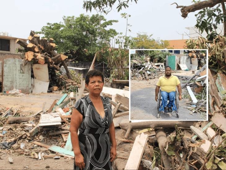 Nortazo en Veracruz destruyó casa de atleta paralímpico; pide ayuda