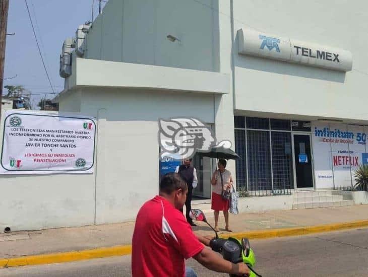 ¡Se unen telefonistas de 3 municipios! en paro exigen reinstalación de Javier Tonche Santos