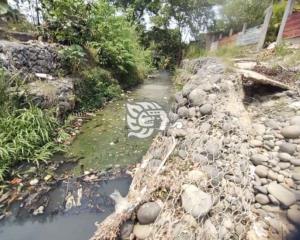 Preocupa condición de muros en arroyo Nexmegata; hacen petición al alcalde Omar Ricárdez Chong (+Video)