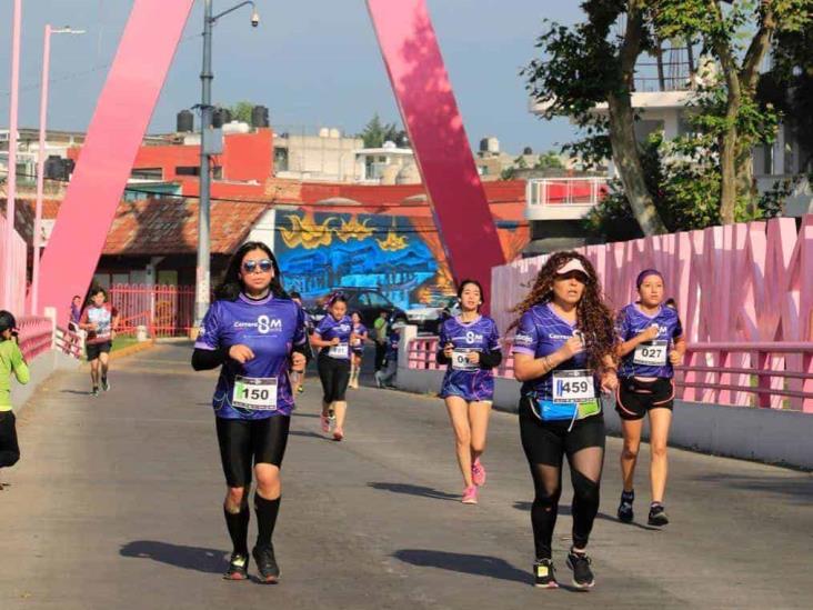Realizan carrera 8M "Mujeres sobrevivientes de feminicidio" en Xalapa
