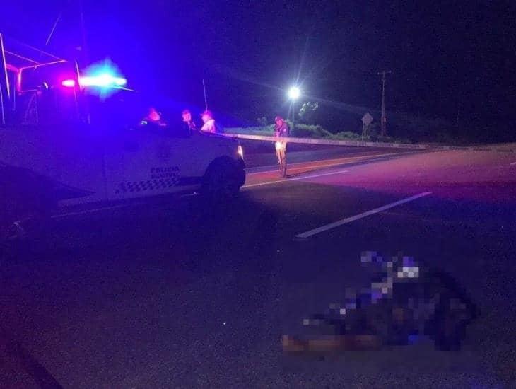 Muere hombre atropellado en carretera Acayucan - Jaltipan