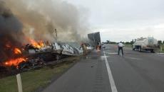 13 personas muertas en accidente e incendio en carretera Hidalgo – Zaragoza