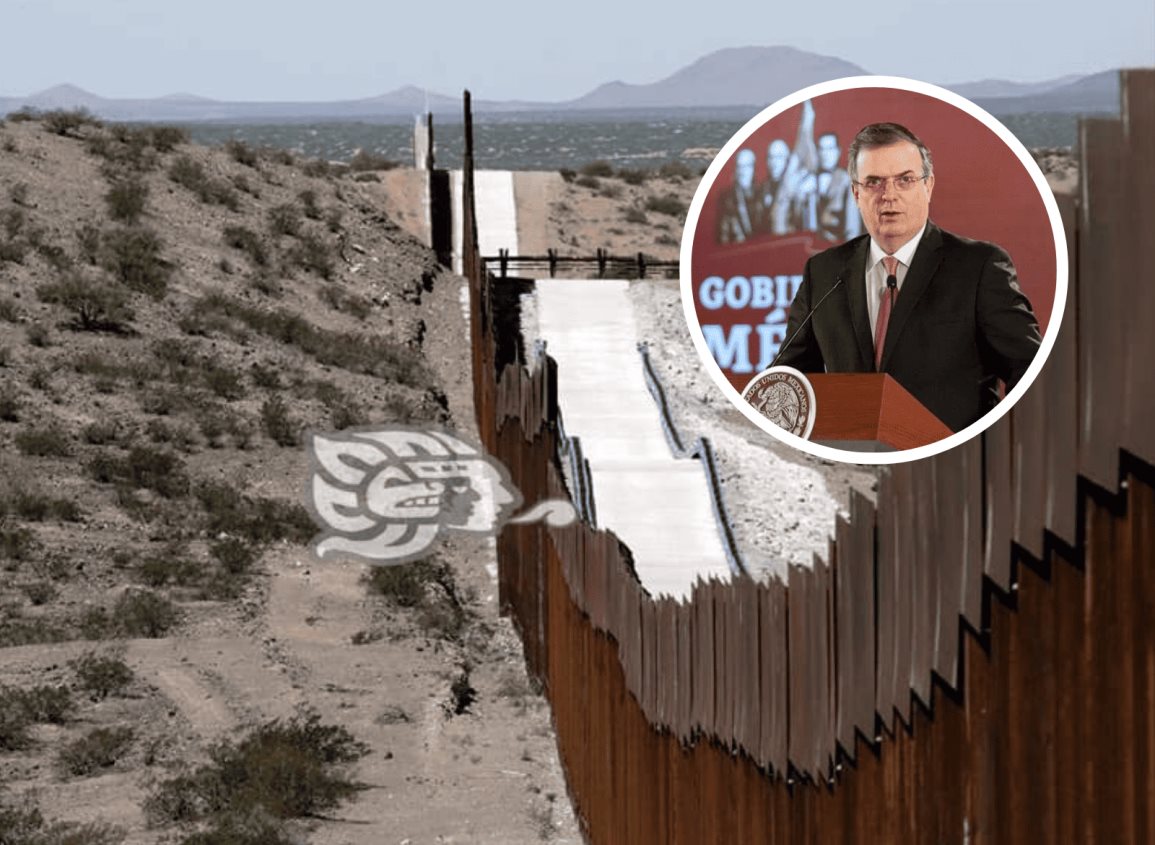 Marcelo Ebrard declaró que el muro fronterizo ha sido inútil