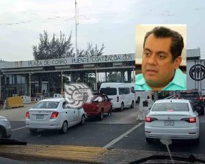 Sergio Gutiérrez, a favor de eliminar caseta del puente Coatzacoalcos I 