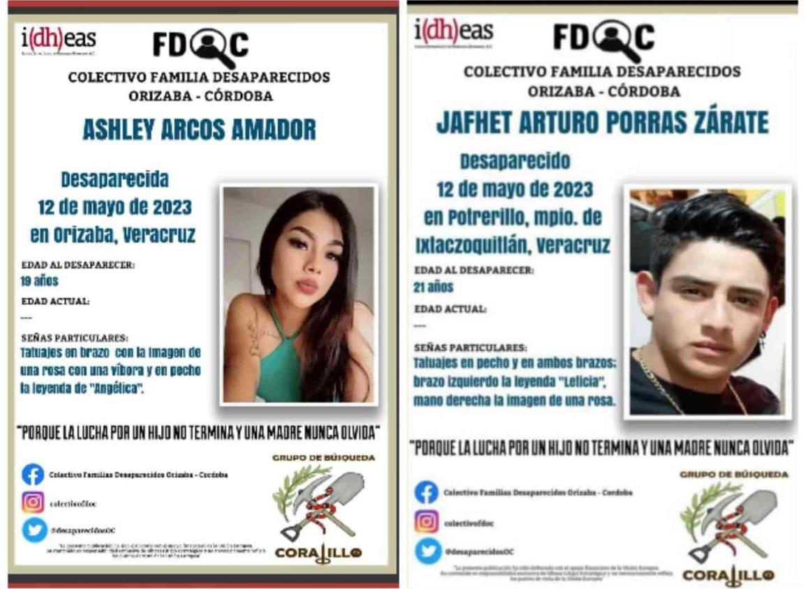 Reportan a dos jóvenes desaparecidos en zona centro de Veracruz