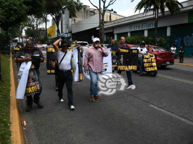 Protestan en Xalapa por violencia policial y abuso de autoridad en el estado de Veracruz