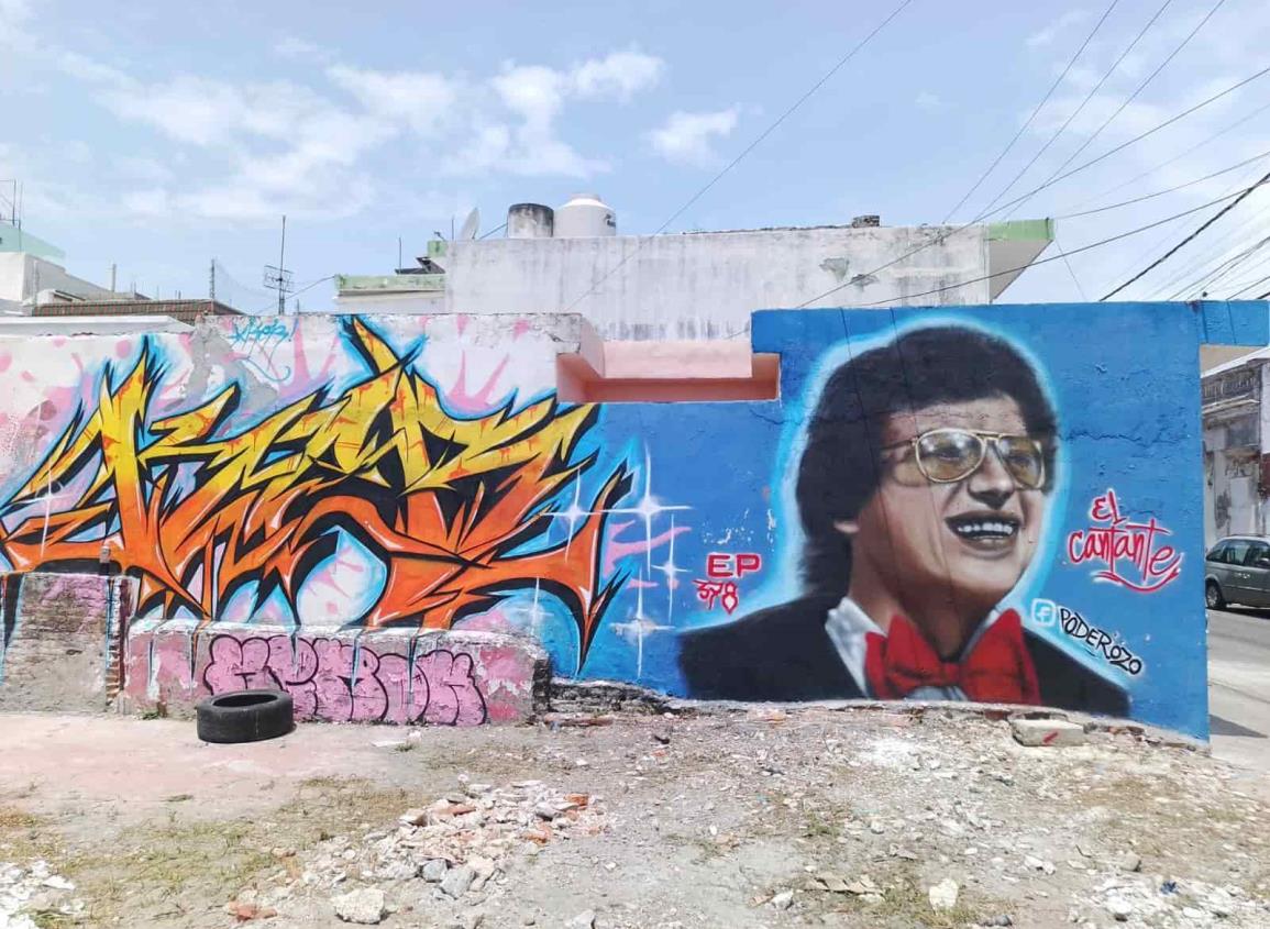Ahora a Héctor Lavoe; dedican mural a otra leyenda de la salsa en Veracruz