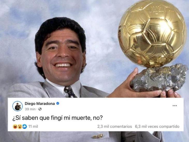 ¿Resucitó? estalla internet por actividad en cuentas de Maradona