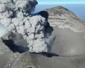 ¡Increíbles imágenes! Así un dron de la Marina ‘vigila’ el cráter del Popocatépetl (+Video)