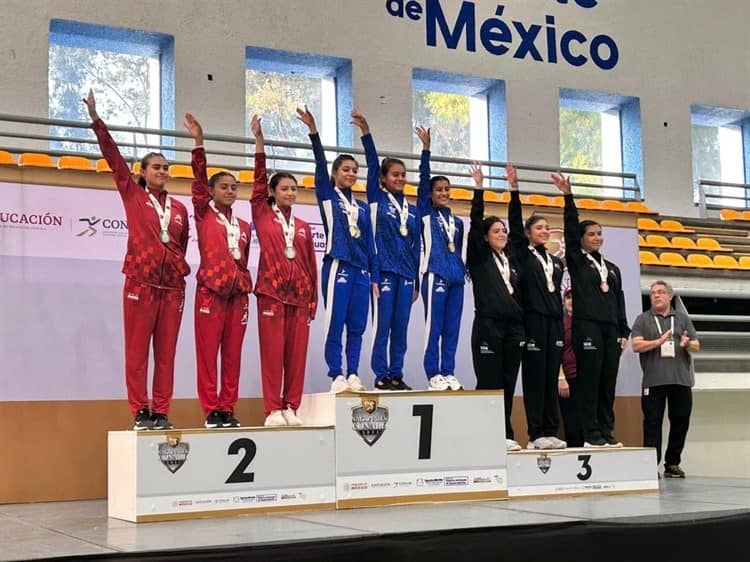 Gimnastas veracruzanos consiguen bronce en los Nacionales Conade