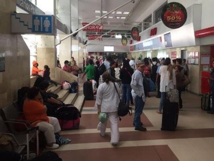¡Último destino! mujer llega sin vida a terminal de autobuses del puerto de Veracruz