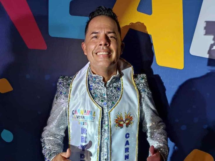 Él es El Cremas, rey electo del Carnaval de Veracruz 2023
