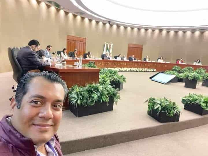 El representante del Poder Legislativo Sergio Gutiérrez Luna da seguimiento a jornada electoral en el EdoMex