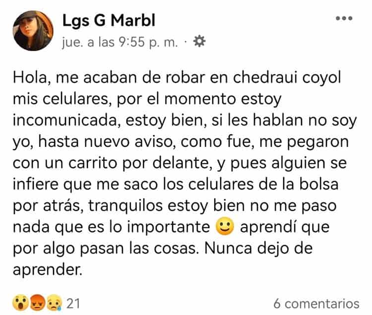 Así te roban el celular en supermercados de Veracruz ¡Mucho ojo!